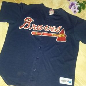 MEN'S VINTAGE MLB ATLANTA BRAVES JERSEY, XL